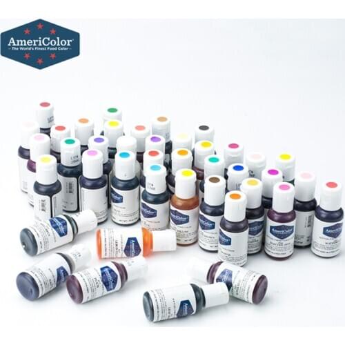 41Colors/Set America Americolor Natural Edible Pigment 21g for Dessert Cake Macaroon Drinks Baking Ingredients