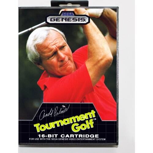 ArnoldPalmer Tournament Golf with Retail Box 16bit MD Game Card For Sega Mega Drive/ Genesis