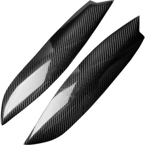 2Pcs Carbon Fiber Car Headlight Eyebrow for VW Golf 5 for GTI for Jetta R32