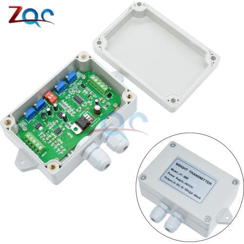 Weighing Transmitter load Cell Amplifier Weight Weighing Sensor Amplifier Load Cell Transducer DC 12V 24V 4-20ma With Case