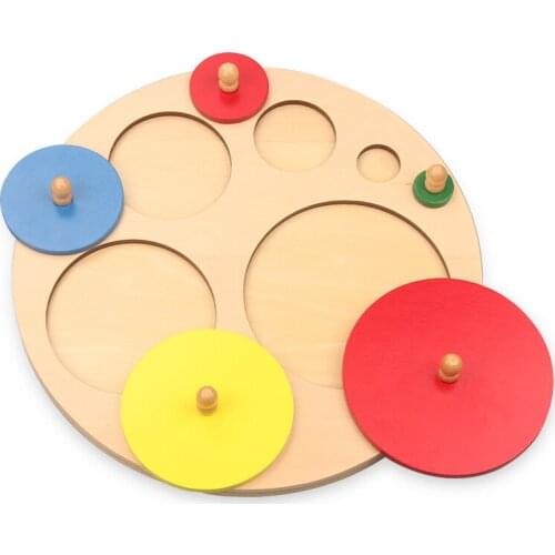 Baby Montessori Educational Wooden Toys Geometric Shape Board Educational Early Learning Toys Juguetes Montessori ME1844H