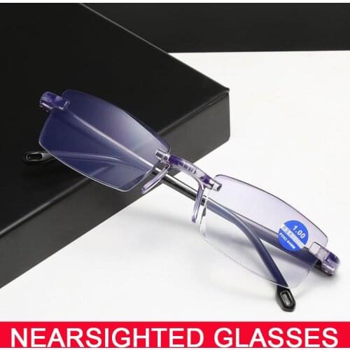 Double Light Anti Blue Light Presbyopia Diamond Trimming Fashion Dual-Use Reading Presbyopia Flat Light Mirror Fall Resistant