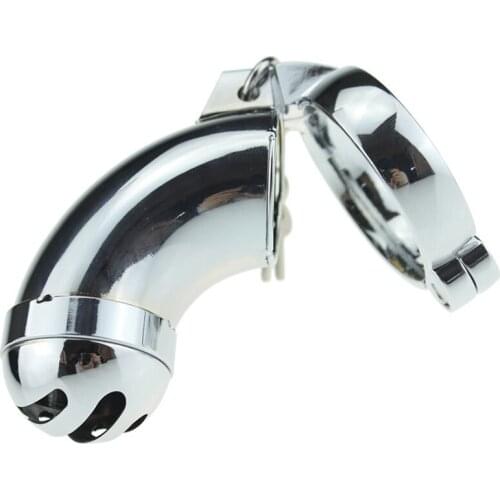 Male Penis Lock Bondage Cbt Metal Cock Cage Chastity Device Adult Erotic BDSM Sex Toys For Dick Penis Sleeve Chastity Cage