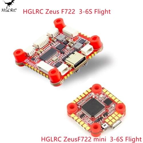 HGLRC 30mm Zeus F722 20mm Zeus F722 Mini MPU6000 OSD BEC Blackbox F7 Flight Controller for FPV Air Unit FPV Racing Freestyle