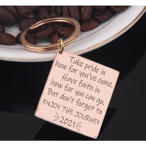 Custom Graduate Gift Take Pride In How Far You've Come. Have Faith In How Far You Can Go. But Don’t Forget To ENJOY THE JOURNEY