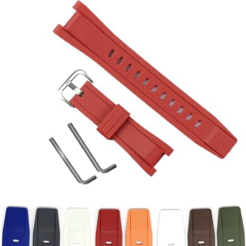 Camouflage Strap Watch band for Casio GST-W300 GST-S110 S100G GST-W110/W100G Smart watch Replacement Rubber Wrist Band Bracelet