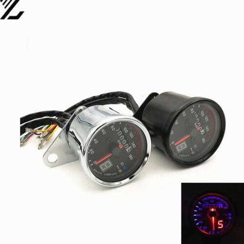 Motorcycle for honda cb400 GN CG125 retro instrument modification code meter meter LED odometer black with gear show cafe racer