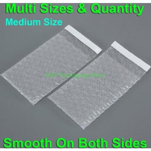 Multi Sizes & Quantity Smooth On Both Side Inch (4" - 7.5") x (5" - 12") Clear Packing Bubble Bags (105 - 190mm) x (130 - 295mm)