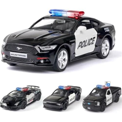 New 1:36 Dodge MUSTANG F150 POLICE Alloy Car Model Diecasts & Toy Vehicles Toy Cars Educational Toys For Children Gifts Boy Toy