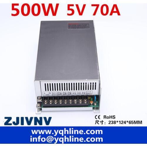 500w 5v 70A programmable switching power supply ac-dc single output SMPS suit LED ight CCTV Camera and industrial (s-500-5)