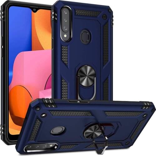 Shockproof Case for Samsung Galaxy A 20S A20 S A20S SM-A207F Case Cover Armor Military Ring Holder Magnetic Stand Phone Case