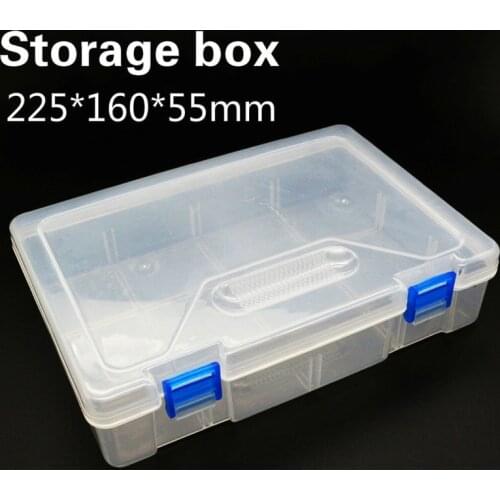 Large Capacity Transparent Plastic Cosmetics Storage Box Jewelry Earring Bead Screw Holder Hardware Accessories Case Toolbox