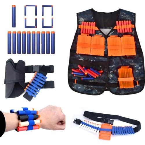 Bullet Shoot Dart Series for Nerf N-Strike Elite Gun and Target Games Bullet Clip Vest Suit for Nerf Mega Nerf Accessories