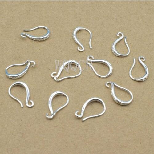 50PCS 925 Sterling Silver Frosted Hook Earrings DIY Jewelry Making for Women and Children Crystal Stone Accessories Wholesale