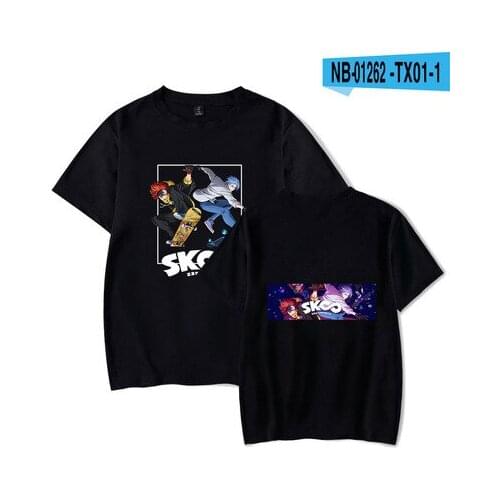 SK8 skateboarding 321916 Anime T-Shirts Casual Shirt Short Sleeve Summer Cartoon Tshirt Unisex Gift