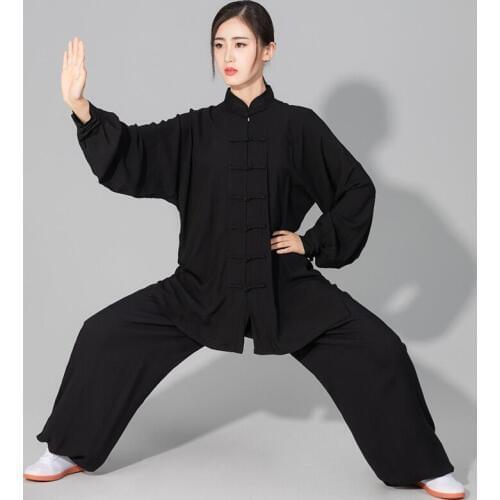 USHINE Taichi uniform cotton 6 colors high quality Wushu Kungfu clothing for children adult martial arts Wing Chun suit