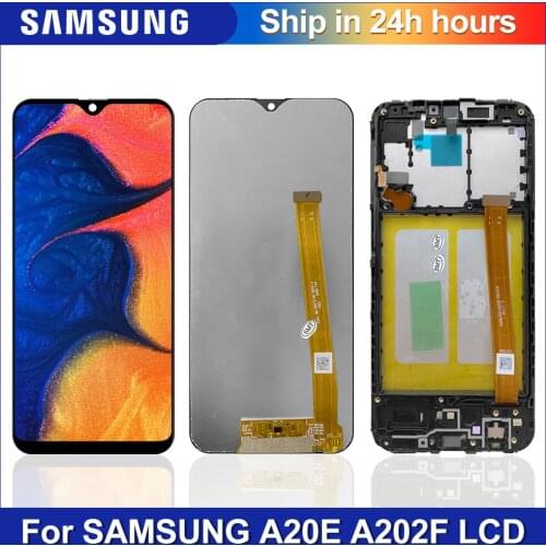 ORIGINAL 5.8'' LCD Screen For Samsung A20e LCD A202 lcd display For Samsung A202F A202DS LCD Screen Touch Digitizer Assembly