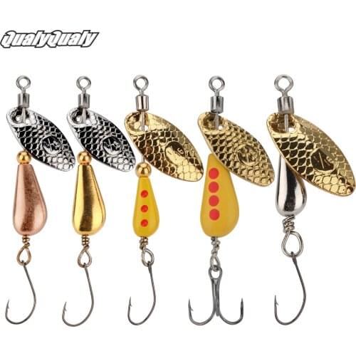 10pcs/box Spinner Bait 2.8g 4.5g 7g Spoon Lures pike Metal Lure With Treble Hooks Arttificial Bait For Bass Fishing