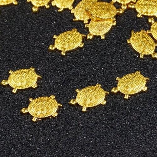 10Pcs Japanese Golden Money Turtle Lucky Tortoise Fortune Wealth Lucky Gift T84A