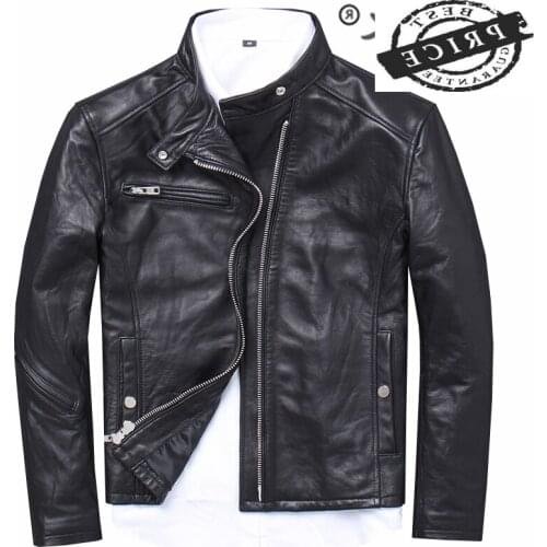 100% Genuine Leather Jacket Men Fashion Streetwear Real Sheepskin Coat Winter Cloth 2021 Motorcycle Leather Jackets 1a0a