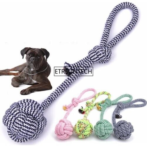 100pcs Dog Toys Funny Cotton Rope Toys For Small Puppy Dogs Pet Chew Toys Pet Supplies Random Color