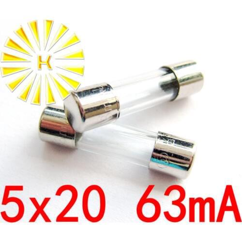 100PCS x 30mA 32mA 50mA 63mA 80mA 250V 5*20mm Toner Cartridges Fuse For Printer Photocopier FREE SHIPPING