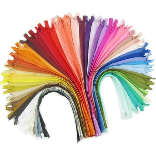 18Pcs Nylon Invisible Zippers for Tailor Sewer Sewing Craft, Colorful