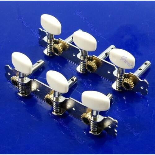 2pcs Classical Guitar Tuner Tuning Keys Pegs Machine Heads Silver