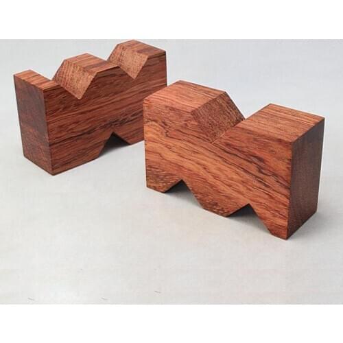 2Pieces Rosewood Wooden Speaker Coppy Spike Isolation Cone Stand Foot Base Pad