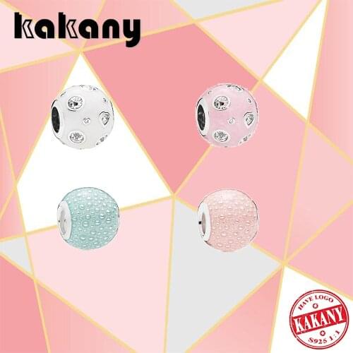 2021 Fashion 100% S925 Sterling Silver Two Different Styles Of Pearly Dreamy Charm Original Diy Jewelry Suitable For Women