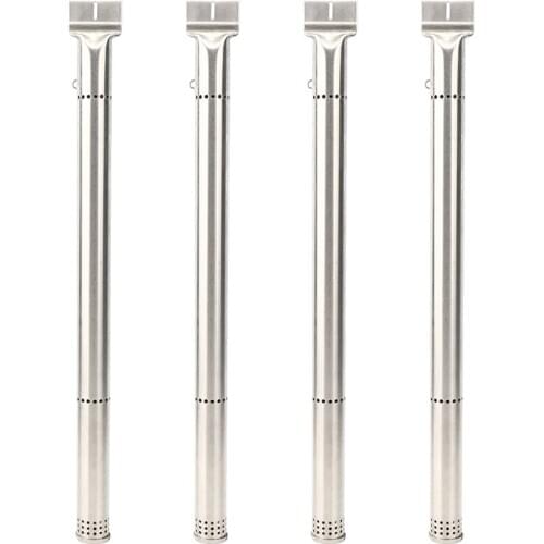 4PCS Stainless Steel BBQ Gas Grill Burner Tube Pipe Replacement Parts For Charbroil 463241013 463241113 463241313