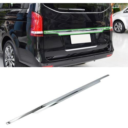 Stainless steel car accessories Car body kits rear door moulding trim down For 2017 Benz V class