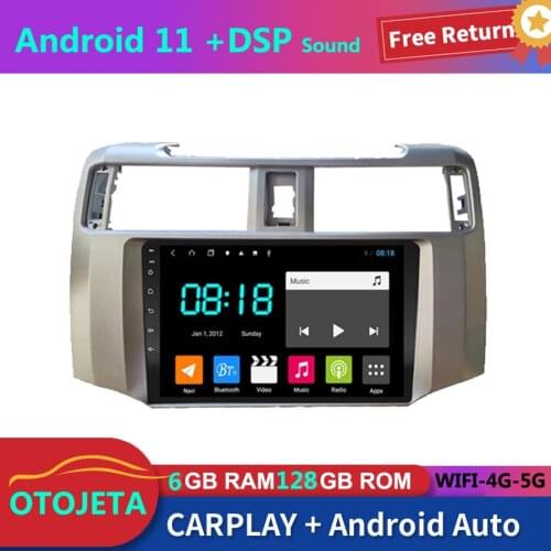 For Toyota Runner 4 Runner 2010 2015 Car Radio Stereo GPS Navigator Rom Autoradio 2Din Android 11 Bluetooth Multimedia Player