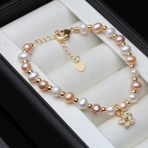 Bracelet for Women Fashion Freshwater Pearl Bracelet 2021 New Simple Jewelry Accessories Wholesale