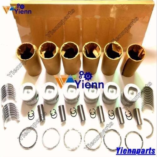 DB58TI DB58TIS DB58 Overhaul Rebuild Kit With Valve For DOOSAN Daewoo S140 S180WV DH150LC-7 DH220LC-7 DH225LC-7 Engine Parts