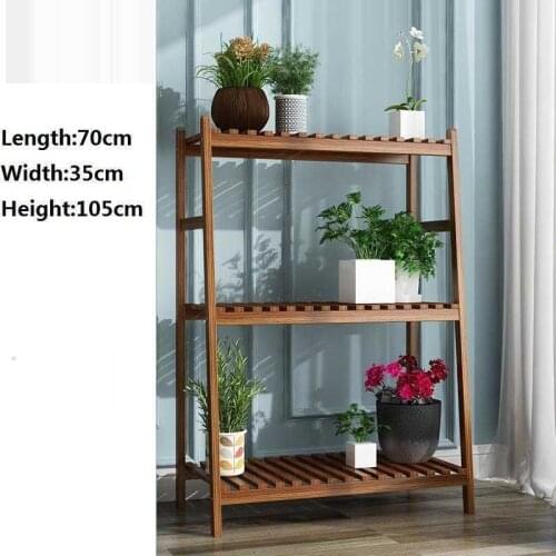 Urbano Madera Wood Indoor Plantenstandaard Plantenrekken Estanteria Escalera Dekoration Rack Outdoor Flower Stand Plant Shelf