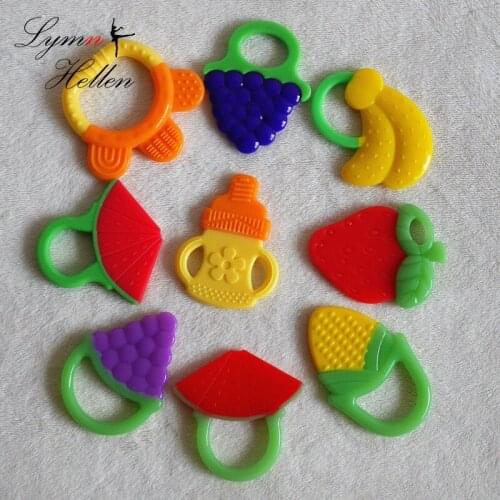 Baby teether toy toothbrush Infant Cartoon Shape Teethers grape wristband Silicone molar teething toys appease gift for kids