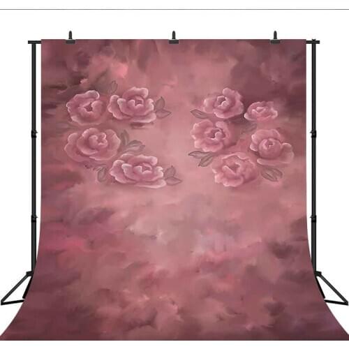 Photography Rose Abstract Texture Backdrop Newborn Children Adult Birthday Portrait Background for Photo Studio Pink Flowers