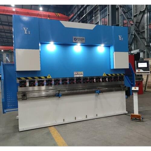 CNC 4 + 1 axis press Bender brake, DA53T controller hydraulic bending Machine for steel plate of Carbon and Inoxyable