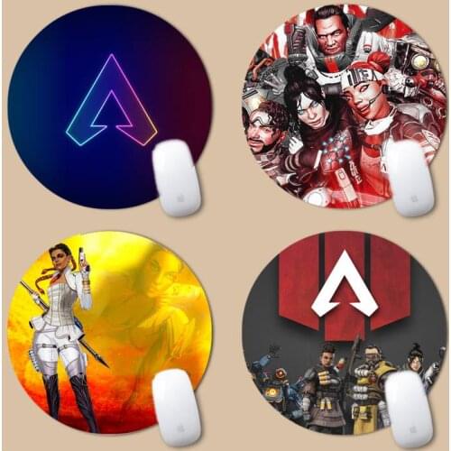 Apex Legends Gaming Player desk laptop Rubber Mouse Mat Round Non-slip Cushion