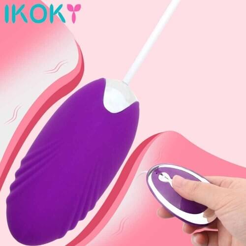 IKOKY Clitoris Stimulator Bullet Vibrator Vibrating Egg Erotic Faloimitator G-Spot Massager Sex Toys for Women
