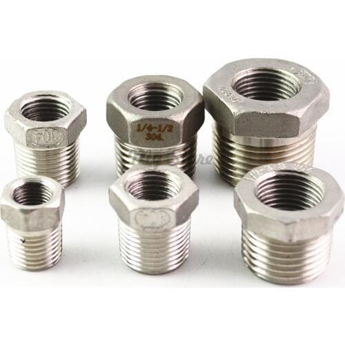 304 stainless steel make up Adapter fitting pipe fittings 1/4'' 1/2'' DN8 DN10 DN15 DN20