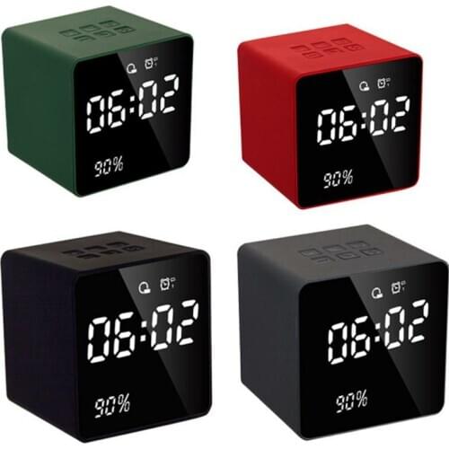 Multifunction LED Digital Alarm Clock Bluetooth Speaker with FM Radio AUX TF USB Music Player Handsfree With Mic