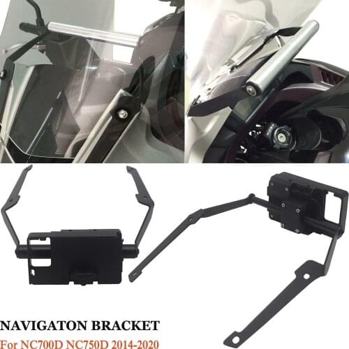 Motorcycle Accessories Front Phone Stand Holder Smartphone Phone GPS Navigaton Plate Bracket For HONDA NC750D 2014-2020