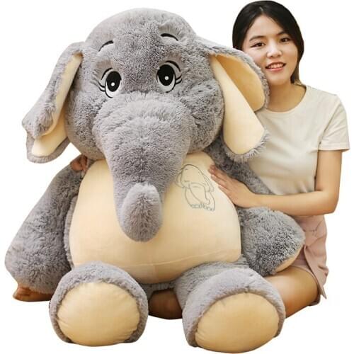 1pcs 38cm 58cm 68cm Gentle Elephant Cartoon Lovely Appease Stuffed Plush Soft Pillow Doll Toy Christmas Gift