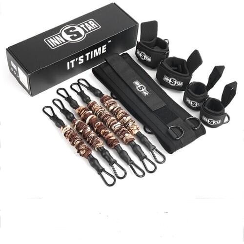 Boxing Training Resistance Band Set Enhance Explosive Power Strength Training Equipment for Muay Thai,Karate Combat,Fitness