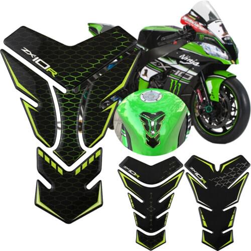 Stickers For Kawasaki Ninja ZX-10R ZX10R Tank Pad Tank Pads Gas Knee Emblem Badge Logo Decal Kit Accessories 2019 2020 2021