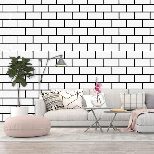 Trellis White Wall Paper Contact Paper Decorative Peel And Stick Wallpaper Self Adhesive Removable Wallpaper Brick Wallpaper