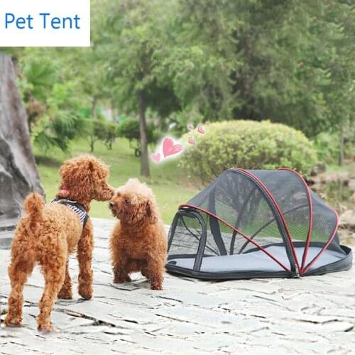 Foldable Portable Pet Tent for Small Medium Dogs Breathable Dog Tent Cat Tent Pop Up Cat House Outside Pet Enclosure Tent