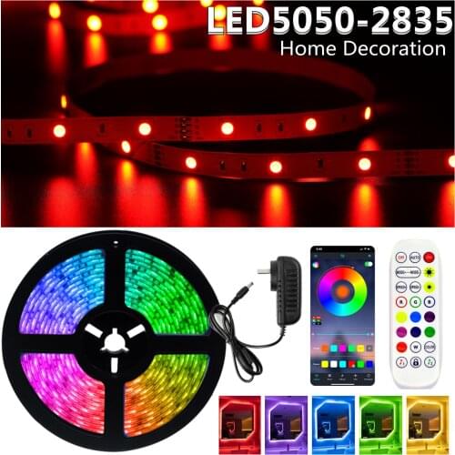 LED Strip Lights Bluetooth WIFI RGB 5050 SMD 2835 Waterproof Lamp Flexible Tape Diode luces led 5M 10M DC12V Holiday decoration